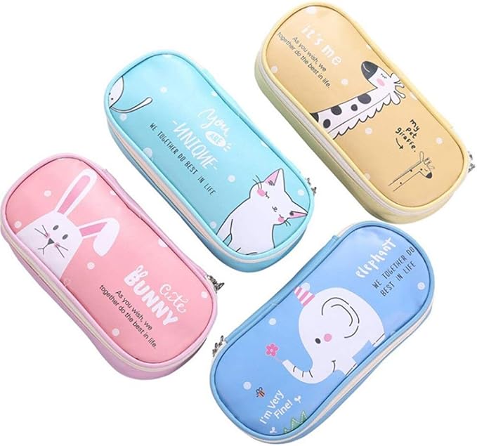 MLDBD Niedliche Tier Kaninchen Federmäppchen Elefant Federmäppchen Box