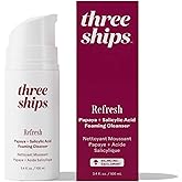 Three Ships - Refresh Papaya + Salicylic Acid Cleanser | Smooth, Cleanse, Refresh Skin | Cruelty-Free, Vegan, Paraben-Free, Sensitive Skin Safe (3.4 fl oz | 100 mL)