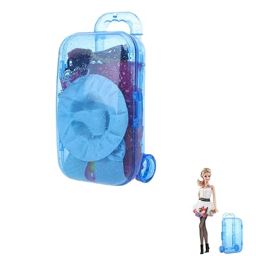 18 Inch Doll Travel Set for Barbie Doll Mini Trunk Luggage