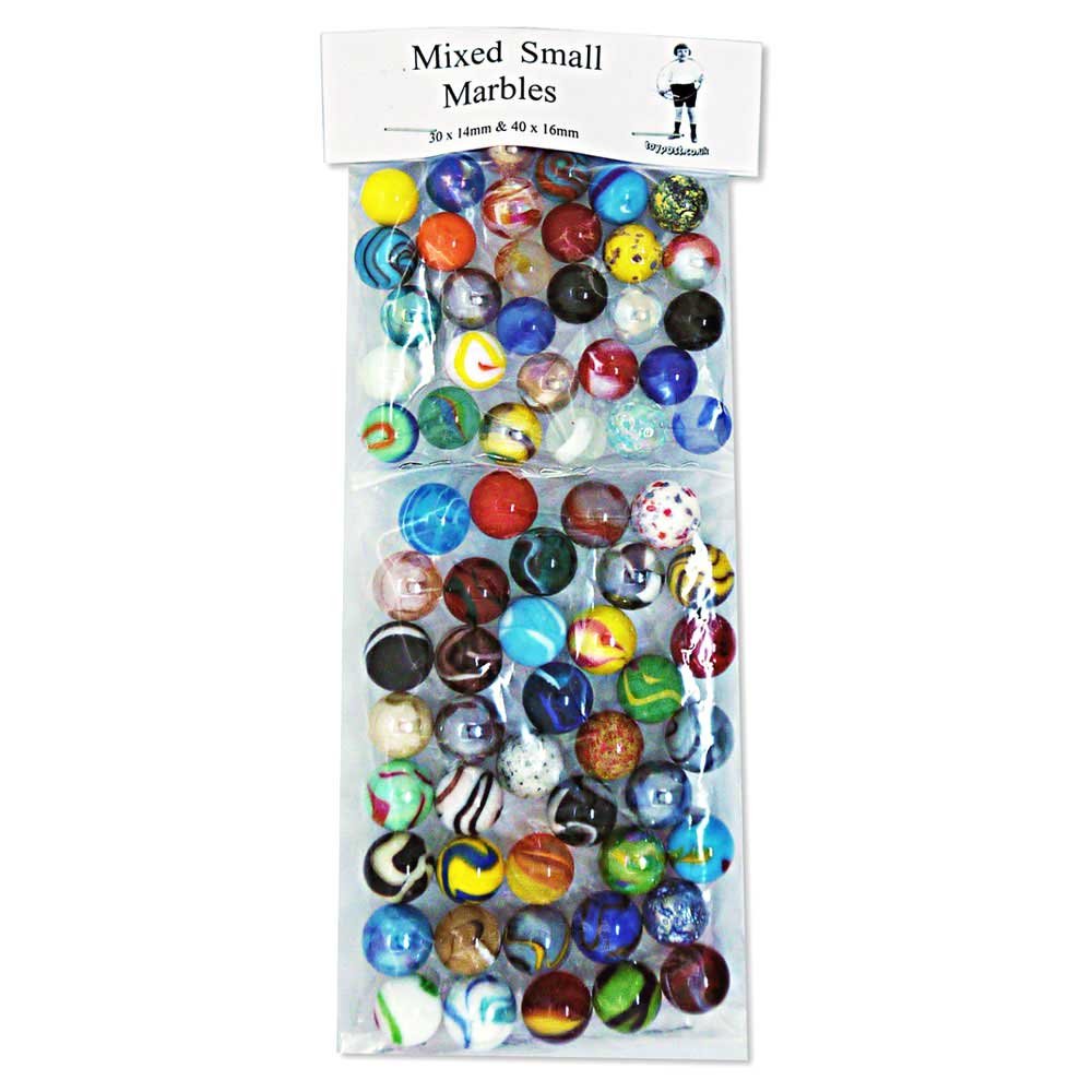 Set of 70 Mixed Small Glass Marbles (30 x 14mm 40 x 16mm) Amazon.co.uk