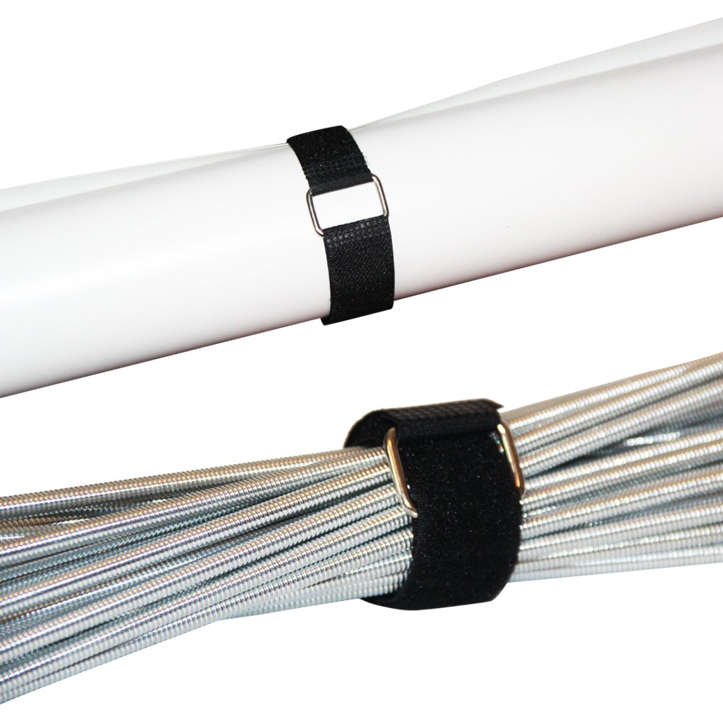 12 Pack Cable Straps, Reusable Hook and Loop Fastening Straps, Securing