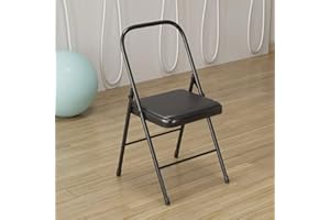 Yoga Assist Chair,Pilates Yoga Chair,Folding Yoga Auxiliary Chair Metal Folding Chair,Portable Inversion Chair,Backless Yoga 