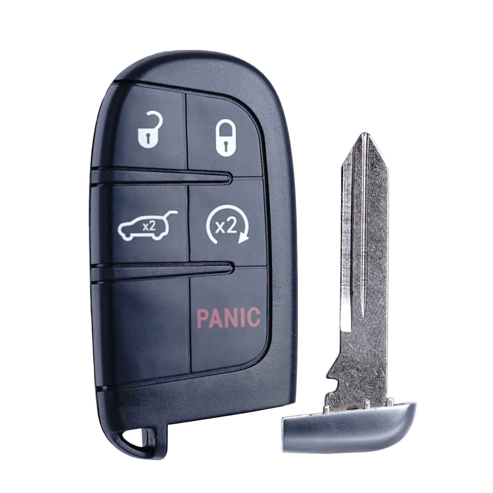 Photo 1 of MechanMagic Key Fob Replacement Compatible for Jeep Grand Cherokee 2014-2021 Proximity Smart Key Car Keyless Entry Remote Control Remote Start M3N-40821302 68143505AC 68143505AA