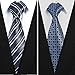 Jeatonge Lot 6 Pcs Mens Ties and 3 Free Tie Clips, Men's Classic Tie Necktie Woven Jacquard Neck Ties Gift box packing (Style 2)