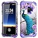 Galaxy S9 case,PIXIU Unique Hybrid Heavy Duty Shockproof Full Body Protective Case with Dual Layer Cases for Samsung Galaxy s9 5.8 inch 2018 Released Peafowl