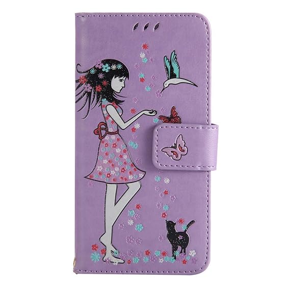 Ysimee kompatibel mit Samsung Galaxy S8 Hülle [Leuchtend Luminous], Leder PU Handy Hülle Leder Hülle Handytasche Schale EINWE