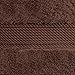 Superior Egyptian Cotton Pile Bath Towel Set of 2, Ultra Soft Luxury Towels, Thick Plush Essentials, Absorbent Heavyweight, Guest Bath, Hotel, Spa, Home Bathroom, Shower Basics, Chocolate