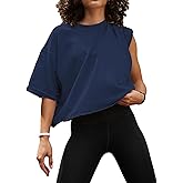 Women's Summer Short Sleeve Crop Tops Casual Basic Cotton Athletic Yoga Running T-Shirts