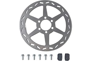 JOIQEXJ 180mm Mini Bike Disc Brake Rotor with Pads Replacement for Baja Doodle Bug DB30 CT100U CC100X 97cc 98cc 100cc Engine Motovox MBX10 MBX11 Mega Moto 80cc 105cc RT100 Mini Bike Powersports Parts