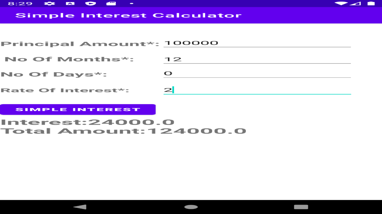 Simple Interest CalculatorAmazon.caAppstore for Android