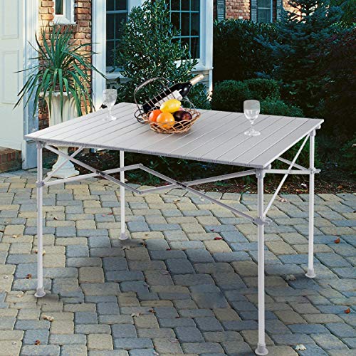 Giantex Portable Camping Table Aluminum Folding Table Lightweight
