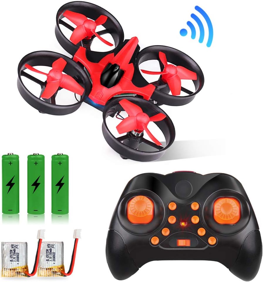 GEEKERA Mini Drone for Children, Remote Control Helicopter Kids UFO RC Quadcopter with LED, 360 Flips, Auto hover One Key Return Headless Mode Full Protection Flying Plance Gifts for Boys Girls