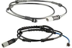 Bapmic Front 34356790303 + 34356790304 Rear Brake Pad Wear Sensor for BMW F25 X3 2011-2017 F26 X4 2015-2018 (2 PCS)