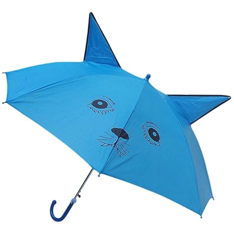 Boy's and Girl's Animal Design Ear Umbrella (Multicolour)