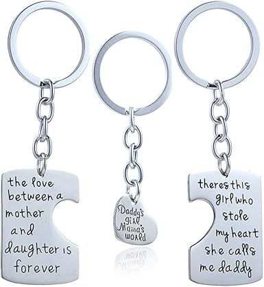 mom dad keychain
