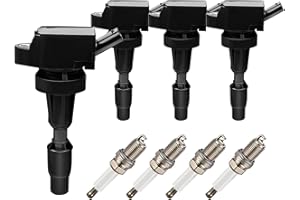 GAGOLCAR OEM Ignition Coil Pack UF817 27301-2B120 and Spark Plugs (Set of 4) Compatible with Hyundai Elantra 2017-2019 Sonata 2015-2019 Tucson 2016-2018 Kia Forte 2019-2020, For GN10910 49138 C938