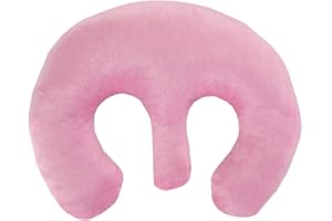FRECI Beauty Salon Breast Pillow Feminine Bolster Breast Pillow for Massage Table, Massage Face Cradle Rest Pillow for SPA Salon, Soft Cotton Fabric - Pink