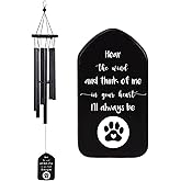 Munidow Pet Memorial Wind Chime - Cat Dog Memorial Gifts for Loss of Dog Sympathy Gift, Dog Bereavement Gifts Wind Chimes, Dog Remembrance for Dog Passing Away, in Memory of Dog