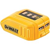 DEWALT 12V/20V MAX USB Charger with 2 Ports and State of Charge Indicator(DCB090)