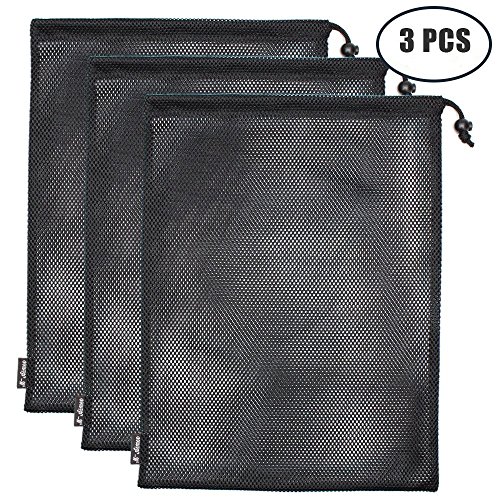 image for M-Aimee 3 Pack Large Mesh Stuff Sack, Laundry Bag,Golf Ball Bag, Durab