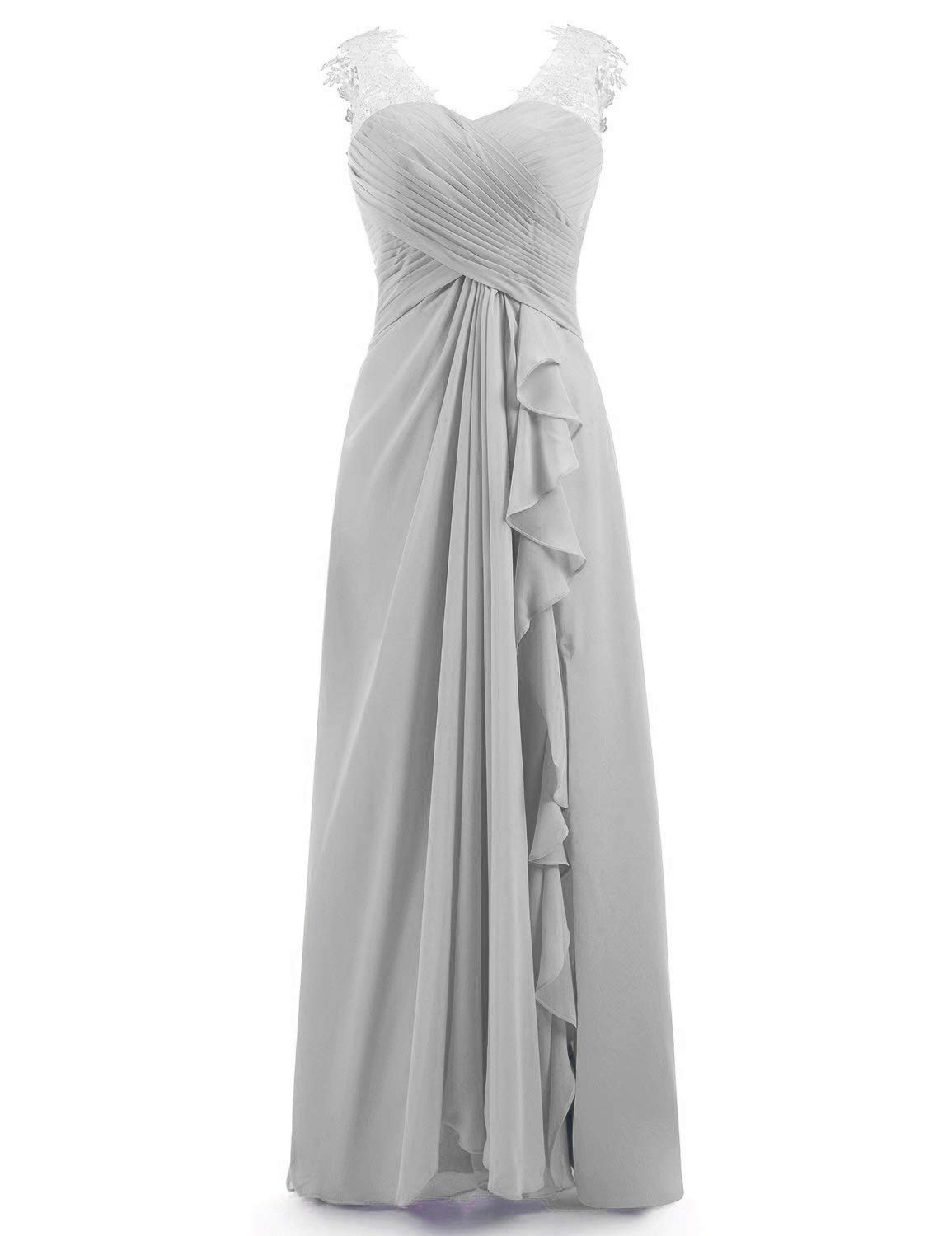 Miao Duo Women's Maxi Lace Applique Sweetheart Bridesmaid Dresses Long