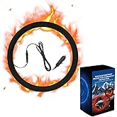 Heated Steering Wheel Cover, Car Steering Wheel Heater– 12V Fast Heating PU Leather Car Wheel Warmer, Universal Fit 14.5–15.5