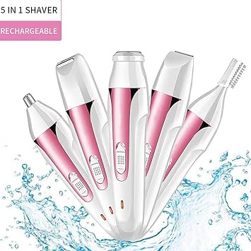 A-TION Elektrorasierer Damen Epilierer Gesicht Damen, 5 in 1 Gesichtshaarentferner für Frauen, Damenrasierer Elektrisch für N