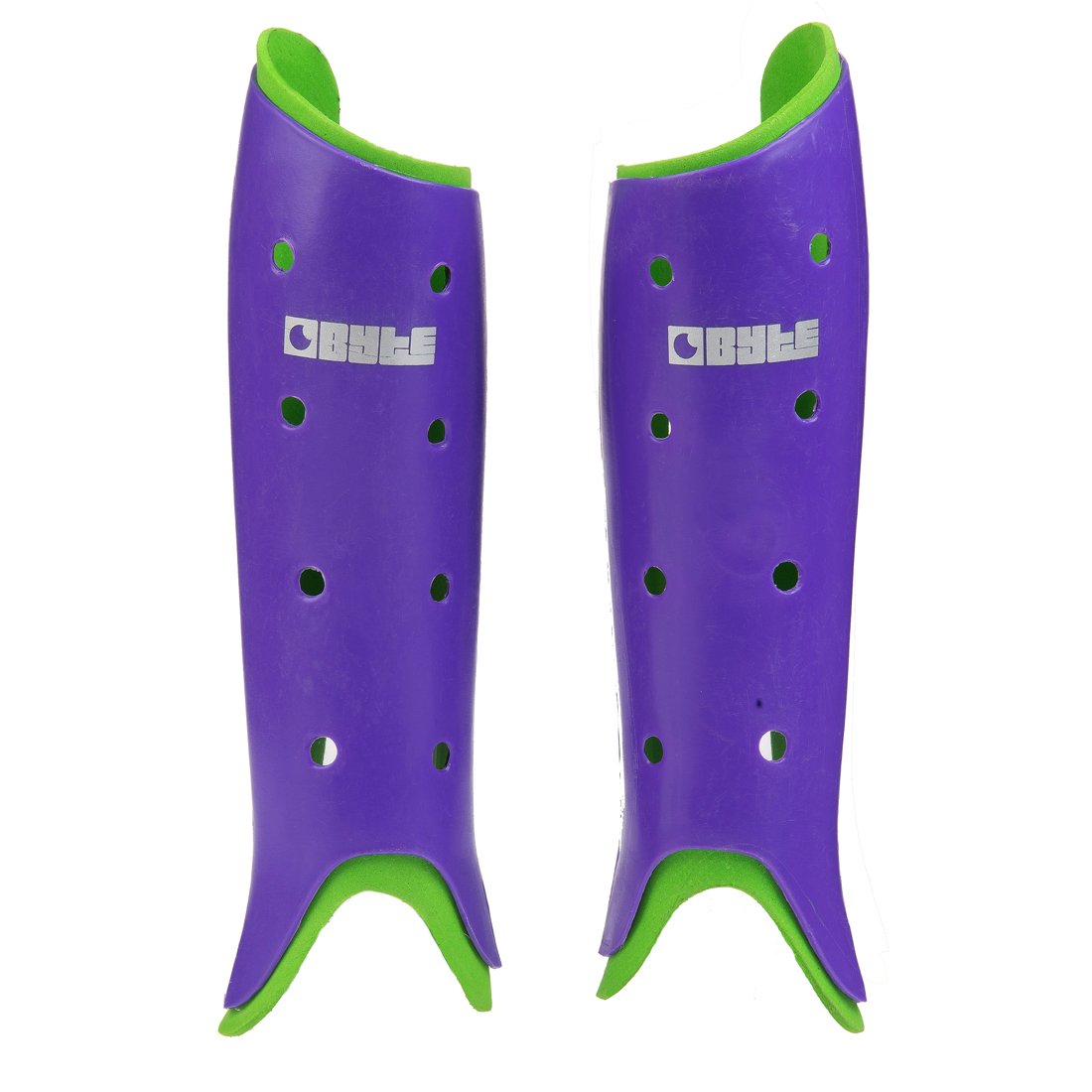 Byte Sports Club Hockey Shinguards - Senior (Purple, Large)