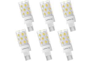 LEMENG 50watt T10 Wedge Base 921 LED Light Bulb 5W 500lm 6000K Daylight White 12VAC/DC for Outdoor Landscape Path, RV Camper Trailer Motorhome Marine Boat Lighting-6 Pack