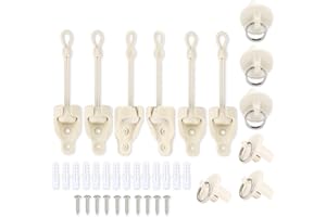 Vasteo Sun Shade Parts Bungee Kit and End Cap,Weather Resistance,for Coolaroo Exterior Roller Shade,Outdoor Blinds,Roller Shades(Sand,3 Set)