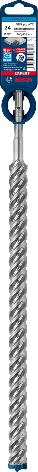 Bosch EXPERT SDS plus-7X Hammer Drill Bit 24 mm For Hard Stone 400x450mm view 2