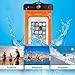 DBPOWER 5825750 Universal Waterproof Case with Armband and Compass for Phones upto 6-Inch - Orange
