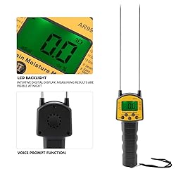 Portable Hay Meter, Digital LCD Grain Meter for