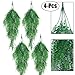 Outgeek Artificial Hanging Plants, Artificial Green Ivy Vine Artificial Shrubs Hanging Vine Plant for Home Garden Outdoor Wall Decoration (4 pcs)