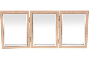 Milisten Montessori Mirror with Foldable Design for Hand-Eye Coordination Unbreakable Mirror Wall for Nursery