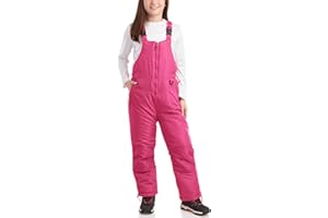 Arctic Hero Kids Snow Bibs - Boys and Girls Weatherproof Insulated Bibs Snow Pants Waterproof Overalls (Sizes 2T-18)