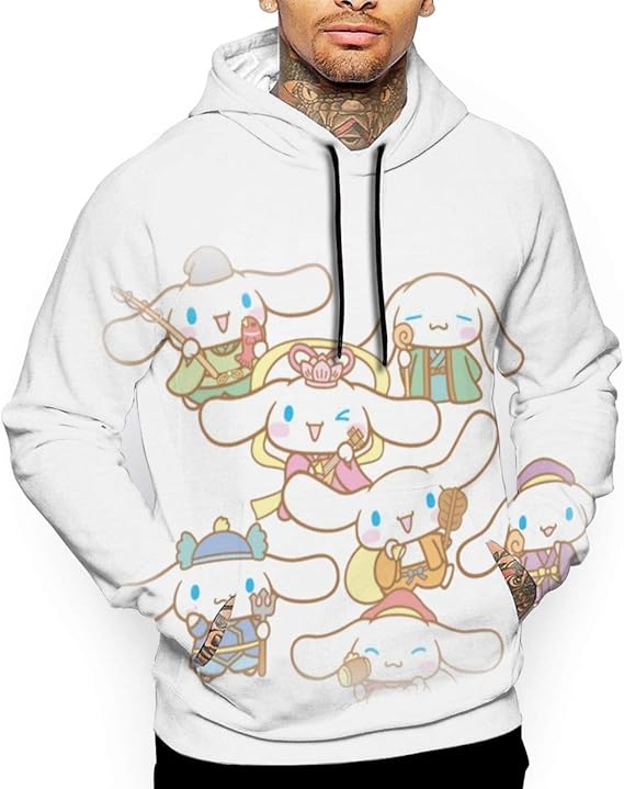 Amazon フード付きパーカー かわいい シナモロール Cinnamoroll 3 メンズ 長袖 おしゃれ パーカー カジュアル プルオーバー 春秋冬 100 ポリエステル 快適 フード付き シンプル おしゃれ カジュアルプルオーバー トレーナー パーカー 通販