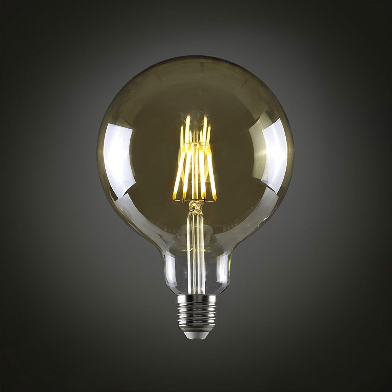 Opus Classic 5W LED Dimmable Gold Coated G95 Vintage Filament Globe Light Bulb Es E27 Edison Screw Cap, Very Warm White - Image 3