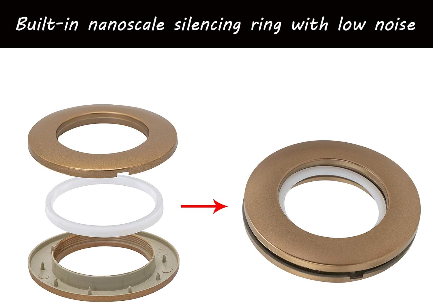 WCIC 32PCS Curtain Grommet Kit 40mm Plastic Eyelet Rings DIY Nanoscale Silencing Roman Rings for Window Shower Curtain Rod Matte Coffee - Image 4