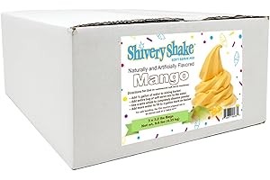Shivery Shake Soft Serve Ice Cream Mix, 3 x 3.2 lb case, Mango