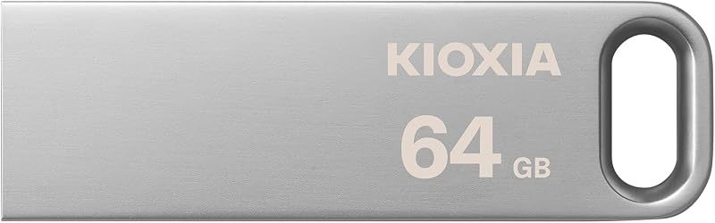 KIOXIA TransMemory U366 64GB USB 3.0 Flash Drive Metal PC Mac File Transfer