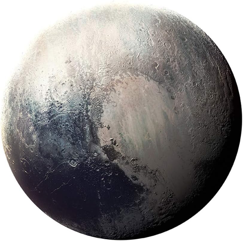 HaloVa Mouse Pad, Anti Slip Planet Mouse Mat for Desktops, Computer, PC and Laptops, Customized Round Mouse Pad for Office and Home, Pluto, 8.7 inches