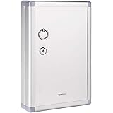 Amazon Basics 24-Key Position Cabinet lock Box, Silver, 12.5"D x 8.5"W x 2.45"H