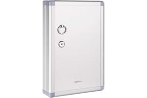 �鶹�� Basics Key Lock 24 Position Key Cabinet lock Box, Silver