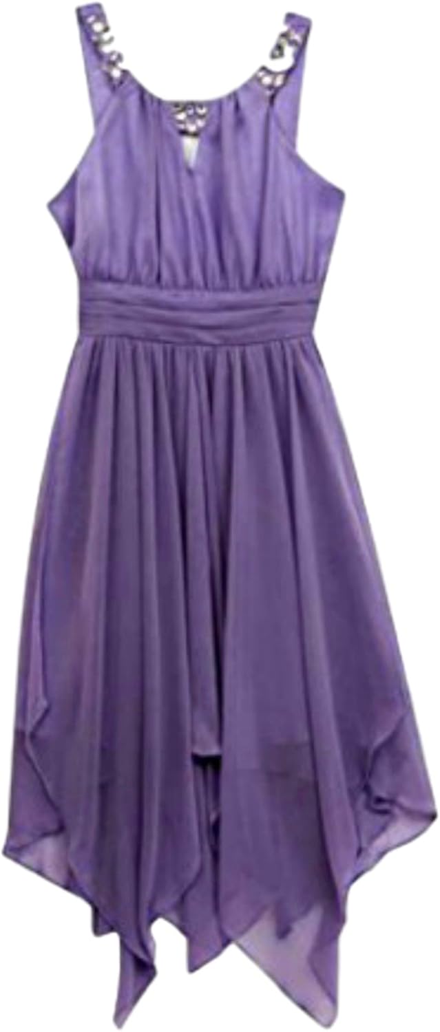 girls lilac party dress