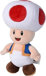 Simba Toys Official Mario Toad Plush 20 cm Super Soft Officially Licensed view 1