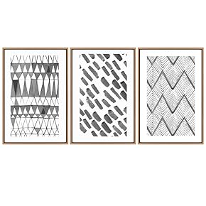 signwin 3 Piece Framed Canvas Wall Art Colorful...