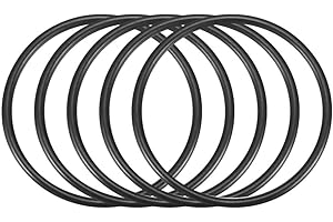 uxcell Nitrile Rubber O-Rings 64mm OD 57mm ID 3.5mm Width, Metric Sealing Gasket, Pack of 5