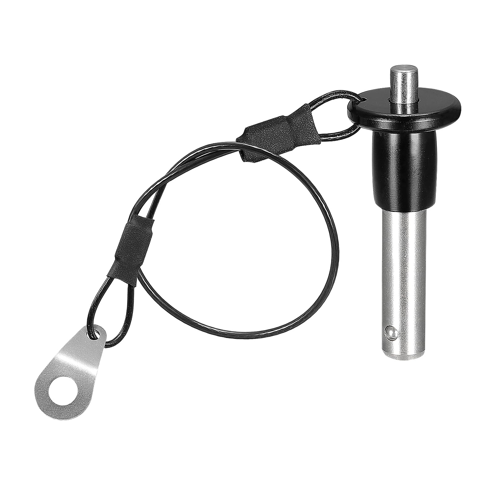 DTGN 8mmx20mm(DxL) Quick Release Pin - Good for Quickly Connecting Hooking Up Components - 304 Stainless Steel Grip Push-Button Ball Locking Pins with Wire - Silver