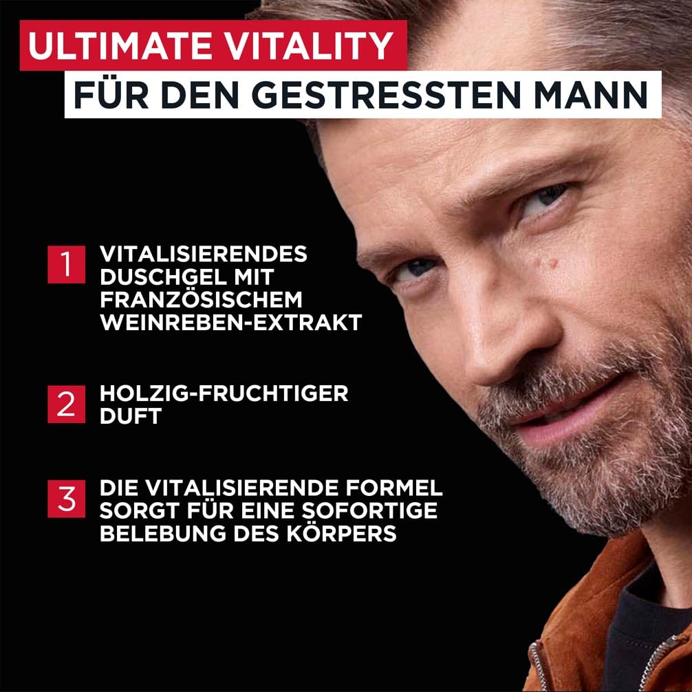 L'Oréal Men Expert Duschgel und Shampoo für Männer, Duschbad zur Reinigung von Körper, Haar und Gesicht, Herren Körperpflege für langanhaltende Frische mit aromatischem Duft, Stop Stress, 1 x 250 ml 2